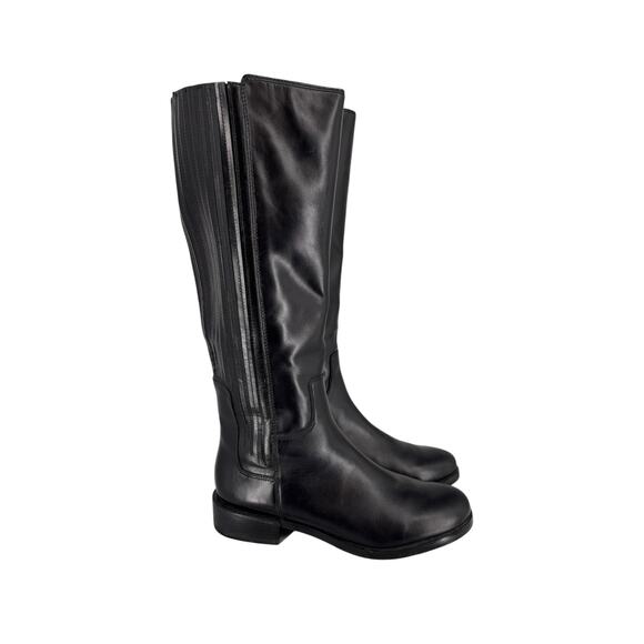 Clarks Marquette Silk Black Leather Boots Size 9M Equestrian Riding Classic - Picture 12 of 14